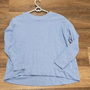Aerie Soft Blue Knit Sweatshirt